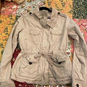 Abercrombie & Fitch Women’s Faux Fur Lined  Jacket Beautiful Size S Preowned